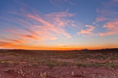 Coucher de soleil sur Cheela Plains