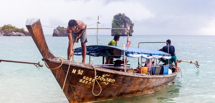 Bateau Railey Bay Thailande