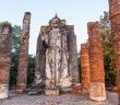Temple Wat Sapan Hin, Sukhothai, Thailande