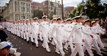 La navy défile, Anzac Day