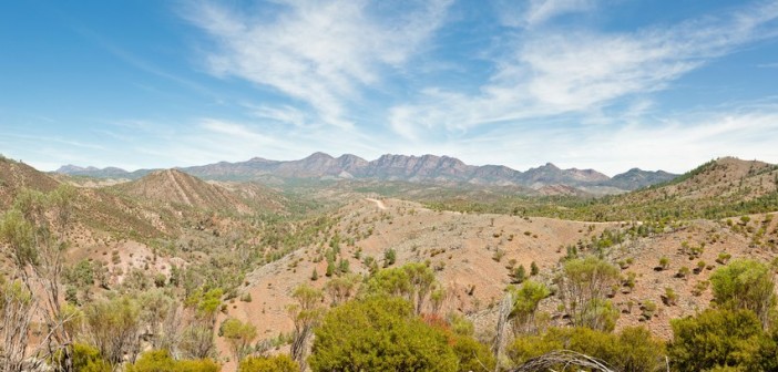 Bunyeroo Lookout en panoramique, Flinders Ranges