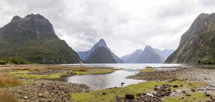Panoramique de Milford Sound, Nouvelle-Zélande
